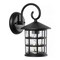 Jonathan Y Cadiz 6" 1-Light Iron/Seeded Glass Cottage Rustic Scrolled Lantern LED Outdoor Sconce, Black, 2PK JYL7609A-SET2 - alternate 7