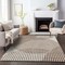 Homeroots 8' X 10' Brown And Beige Geometric Washable Indoor Outdoor Area Rug 597610 - alternate 8