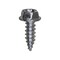Auveco 12 x 5/8in Slotted Hex Washer Head Tapping Screw Zinc, 100PK 3389 - alternate 1