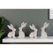 Homeroots Set of Four Beige Resin Bunny Rabbit Figurines, 4PK 634140 - alternate 4