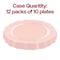 Smarty Had A Party 10.25" Pearl Pink Round Lotus Plastic Dinner Plates, 120PK 8850-PNK-CASE - alternate 6