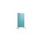 Ghent EZ Mobile Glassboard, Aluminum Frame, Magnetic, 75''H x 38''W, Blue EZ1MA7538BE - alternate 1