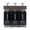 Amenie Sicilian Tangerine SOLera Rectangle 3 Chamber Refillable Dispenser, Satin 39334-R3-C-ST - alternate 1