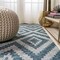 Jonathan Y Sintra Diamond Tribal Blue/Gray 2 ft. x 10 ft. Indoor/Outdoor Runner Rug SMB116A-210 - alternate 4