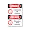 Signmission OSHA Danger Sign, 14" Height, Aluminum, Flammable No Smoking Bilingual, 1014-VG-1824 OS-DS-A-1014-VG-1824 - alternate 1