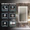 Fab Glass And Mirror Anti-Fog Dimmable Backlit and Front lit LED Bathroom Wall Mirror with Memory Function Rectangul HC20X30 - alternate 6