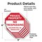 Signmission Private Property No Trespassing Vio, 6 inch X 6 inch, Vinyl Decal, 5PK OC-D-5PACK-6-94 - alternate 3