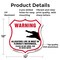 Signmission Alligator Warning Shield Sign Warning Al, 12 Inch X 12 Inch, Aluminum Metal Sign SHI-A-12-359 - alternate 3