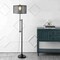 Jonathan Y Noah 64.5" Modern Industrial Iron Height-Adjustable LED Floor Lamp, Black JYL8505A - alternate 6