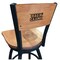 Holland Bar Stool Co 25" Blk Wrinkle Louisiana-Lafayette Swivel Bar Stool, Engraved Back L03825BWMedMplALA-LafMedMpl - alternate 1
