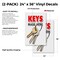 Signmission Keys Made Here, Vinyl Decals Only 24 Inch x 36 Inch, Vinyl Decal, 2PK DSB-2436-2PACK-Keys Made Here - alternate 2