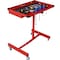 Wrightmaster 29 in. x 20 in. Red Adjustable Height Work Table with Drawer, 220 lb Capacity, and 4 Swivel Casters ZR-65407 - alternate 4