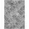 Homeroots 5' X 8' Gray Charcoal And Ivory Abstract Washable Indoor Outdoor Area Rug 577668 - alternate 7