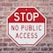 Signmission Stop No Public Access, 10 inch X 10 inch, Aluminum Metal Signs, 5PK OC-A-5Pack-10-263 - alternate 5