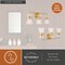 Vaxcel Harper 23.5 in W 3-Light Brass Gold Mid-Century Modern Bathroom Vanity Light Wall Fixture W0470R - alternate 8