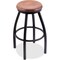 Holland Bar Stool Co 30" Swivel Bar Stool, Black Wrinkle, Med Maple Seat 80230BWMedMpl - alternate 1