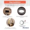 Bulbrite 9" Round 17-W 3000K LED Flush Mount Light, 1400 Lumens, Nickel Finish 773610 - alternate 10