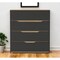Homeroots 32" Natural And Black Four Drawer Dresser 543993 - alternate 1