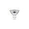 Feit Electric LED Bulb, Track/Recessed MR16 Lamp, 50 W Equivalent, GU5.3 Base, Dimmable, Silver Clear, 3PK BPEXN/930CA/3 - alternate 7