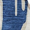Homeroots 8' Navy Blue And Ivory Round Abstract Washable Indoor Outdoor Area Rug 612685 - alternate 7