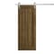 Sartodoors Modern Barn Door 30 x 96 inches, Ego 5006 Marble Oak, 6.6FT Silver Rail Track Heavy Hardware Set ,  EGO5006BD-S-DMR-3096 - alternate 1