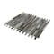 Apollo Tile Gray Brown 11.8 in x 11.8 in Glass, Stone Glossy Floor and Wall Mosaic Tile 4.83 sqft/case, 5PK APLCAS88031A - alternate 7