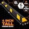Xpose Safety Parking Block, Rubber, 4 in Height, 72 in Length, Black/Yellow, Half Pallet (24 pk) PBS-6-HP24-X - alternate 6