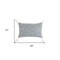 Homeroots 15" x 26"  Blue and White Geometric Cotton Pillow Cover With Tassels 534571 - alternate 4