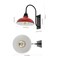 Jonathan Y Stanley 12.25" 1-Light Farmhouse Industrial Indoor/Outdoor Iron LED Gooseneck Arm Outdoor Sconce, Red JYL7614E - alternate 7