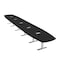 Skutchi Designs Arc Boat Conference Table With Power, 48 in W, 264 in L HAR-ABOT-48X264-T-U999ST19-ESIL - alternate 1