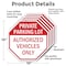 Signmission Private Parking Lot Authorized Vehi, 10 inch X 10 inch, Aluminum Metal Signs, 5PK OC-A-5Pack-10-172 - alternate 4