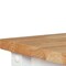 Homeroots 42in Natural and White Butcher Block and Iron Rolling Kitchen Cart With Storage 402544 - alternate 5