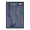 Homeroots 48" x 32" Indigo and White Aerial New York Map Canvas Wall Art 399006 - alternate 1