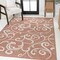 Jonathan Y Maribel Traditional Classic All-Over Scroll Salmon/Cream 3 ft. x 5 ft. Indoor/Outdoor Area Rug TSN205A-3 - alternate 4
