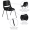 Flash Furniture Black Stack Chair-Black Frame, PK5 5-RUT-12-PDR-BLACK-GG - alternate 5