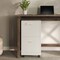Lavish Home 2 Drawer Wood File Cabinet Filing Cabinet with Lock Rolling File Cabinet for Under Desk Storage 80-FC-4-WHT - alternate 1