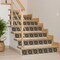 Homeroots 6" x 6" Brown And Black Vinyl Arabesque Peel And Stick Removable Tiles 569397 - alternate 6