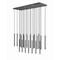 Z-Lite Forest 23 Light Linear Chandelier, Matte Black, 54 In W 919MP24-23L-MB-LED - alternate 5