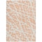 Homeroots 5' X 8' Peach and Ivory Abstract Washable Non Skid Indoor Outdoor Area Rug 559293 - alternate 6