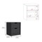 Homeroots Two Piece Black Bedroom Set 526366 - alternate 6