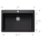 Blanco Liven SILGRANIT 33in Super Single Dual Mount Kitchen Sink - Coal Black 443194 - alternate 2