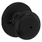 Kwikset 300CV 514 6AL RCS V1 Privacy Door Lock, Cove, Traditional Design, Knob Handle, Matte Black 300CV5146ALRCSV1 - alternate 1