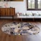 World Rug Gallery Modern Bright Flowers Non-Slip Area Rug 5 ft x 7 ft Oval Cream 503CREAM5OV - alternate 4