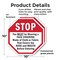 Signmission Stop You Must Be Wearing a Face Cov, 10 inch X 10 inch, Plastic Sign, 2PK OC-P-2PACK-10-53 - alternate 4