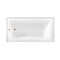 Kingston Brass 60-Inch Acrylic Rectangular 3-Wall Alcove Tub Combo with Waste and Overflow Drain, Left Hand Drain CVTDE603122L7 - alternate 2