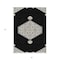 Homeroots 5' X 8' Black Gray And Ivory Oriental Washable Indoor Outdoor Area Rug 598173 - alternate 7