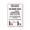 Signmission Public Safety, 12" Height, Aluminum, 18" x 12", Store Capacity Now Reduced No More Than 2 OS-NS-A-1218-25437 - alternate 1