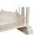 Homeroots 89in White Floral Solid Wood Distressed Solid Wood Bench 635824 - alternate 6