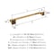 Amerock Mulholland Champagne Bronze Traditional 18 in 457 mm Towel Bar BH36023CZ - alternate 3