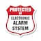 Signmission Security Alarm Shield Sign Protected By, 18 Inch X 18 Inch, Plastic Sign SHI-P-18-460 - alternate 1